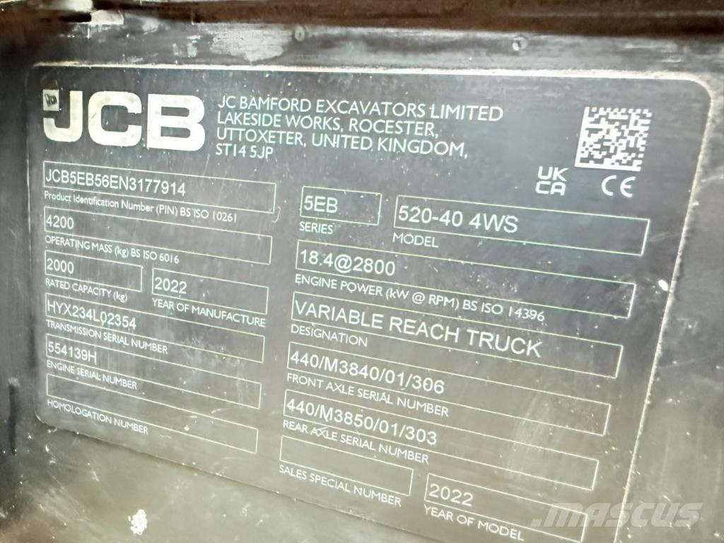 JCB 520-40 Teleskoplastare