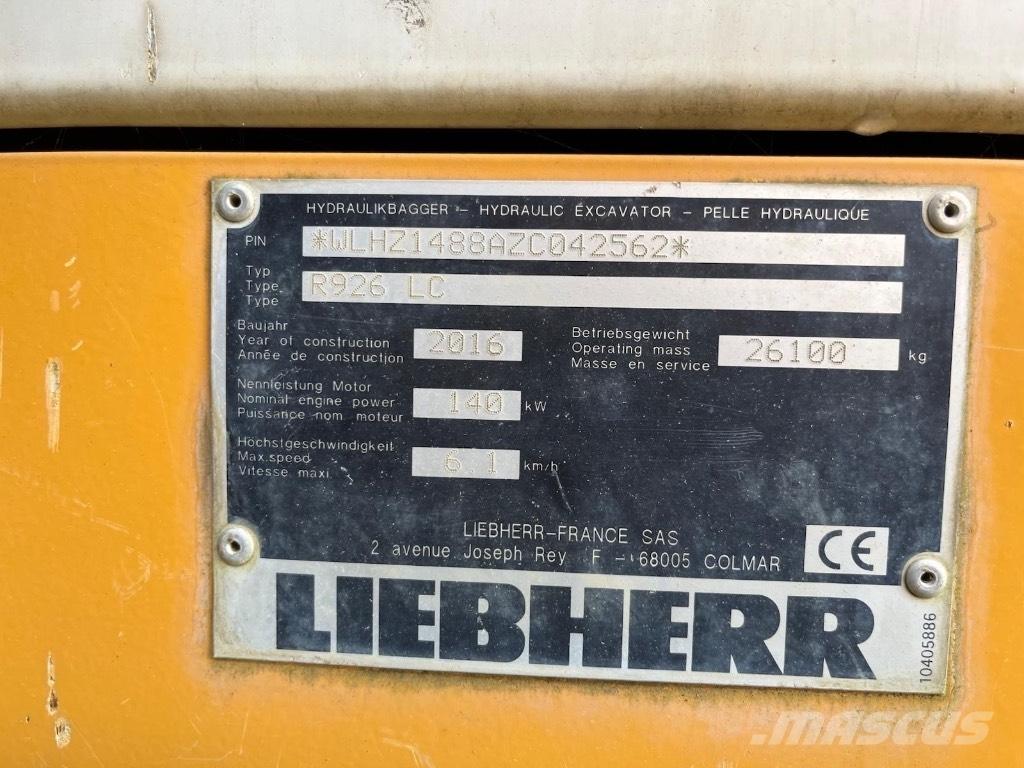 Liebherr 926 Bandgrävare