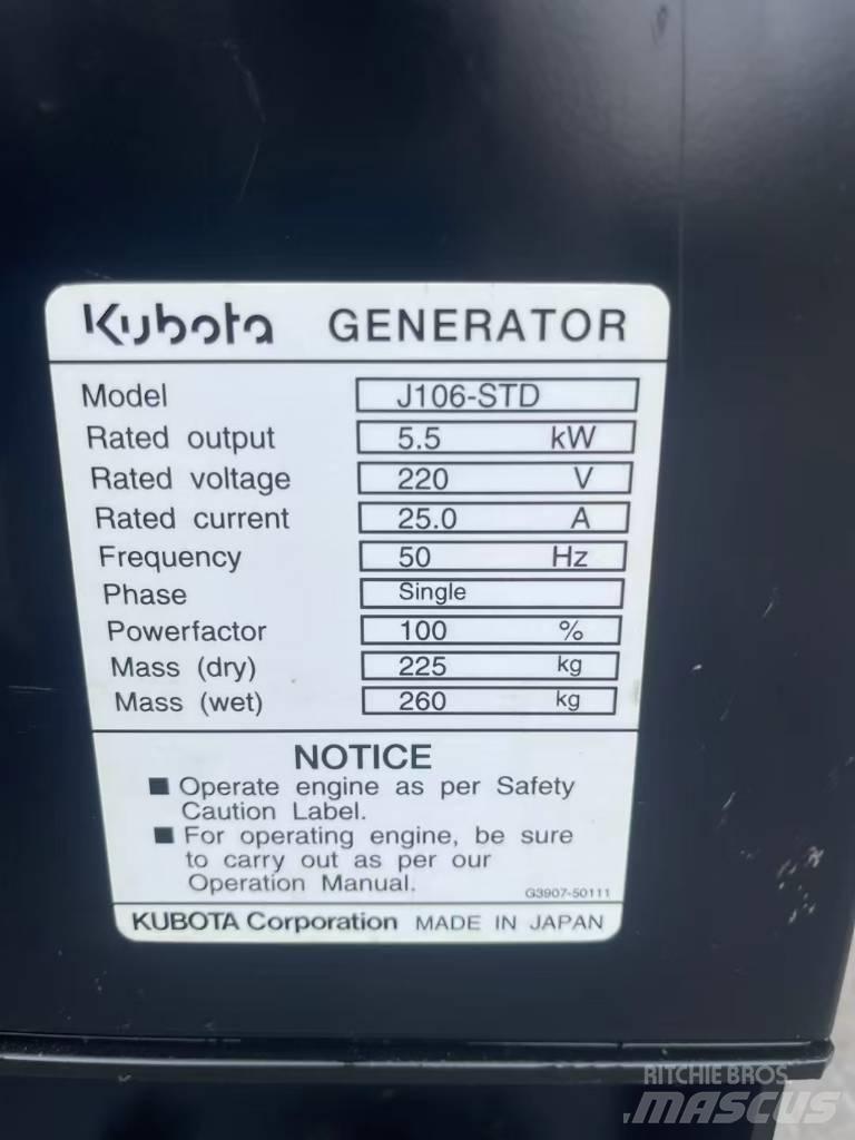 Kubota J106 Dieselgeneratorer