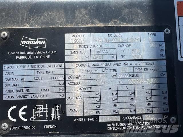 Doosan D30 Plus Dieselmotviktstruckar