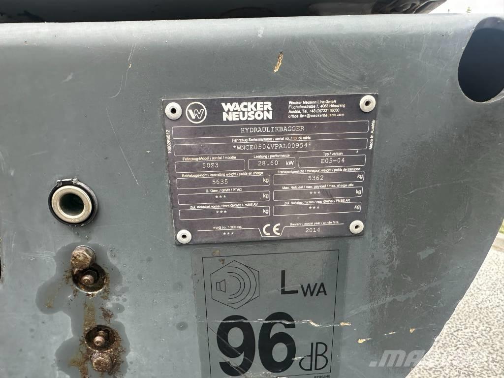 Wacker Neuson 50 Z3 Minigrävare < 7t