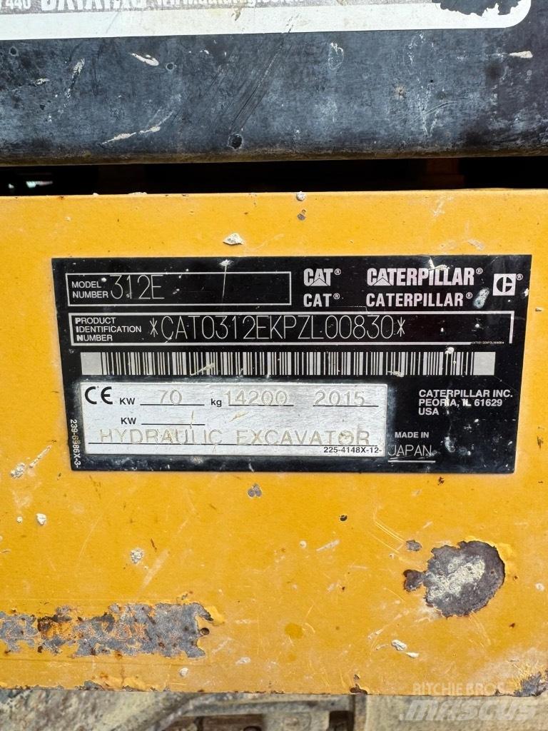 CAT 312 E Bandgrävare
