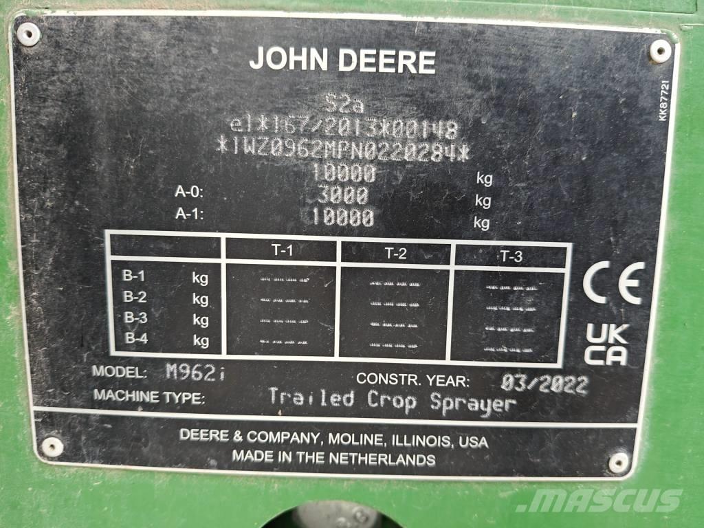 John Deere M 962 i Dragna sprutor
