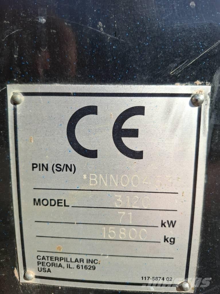 CAT 312 C Bandgrävare