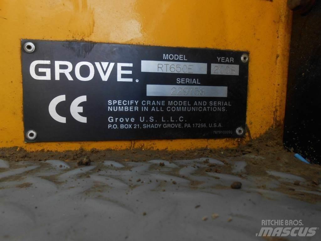 Grove RT 650 E Terrängkranar (Grov terräng)