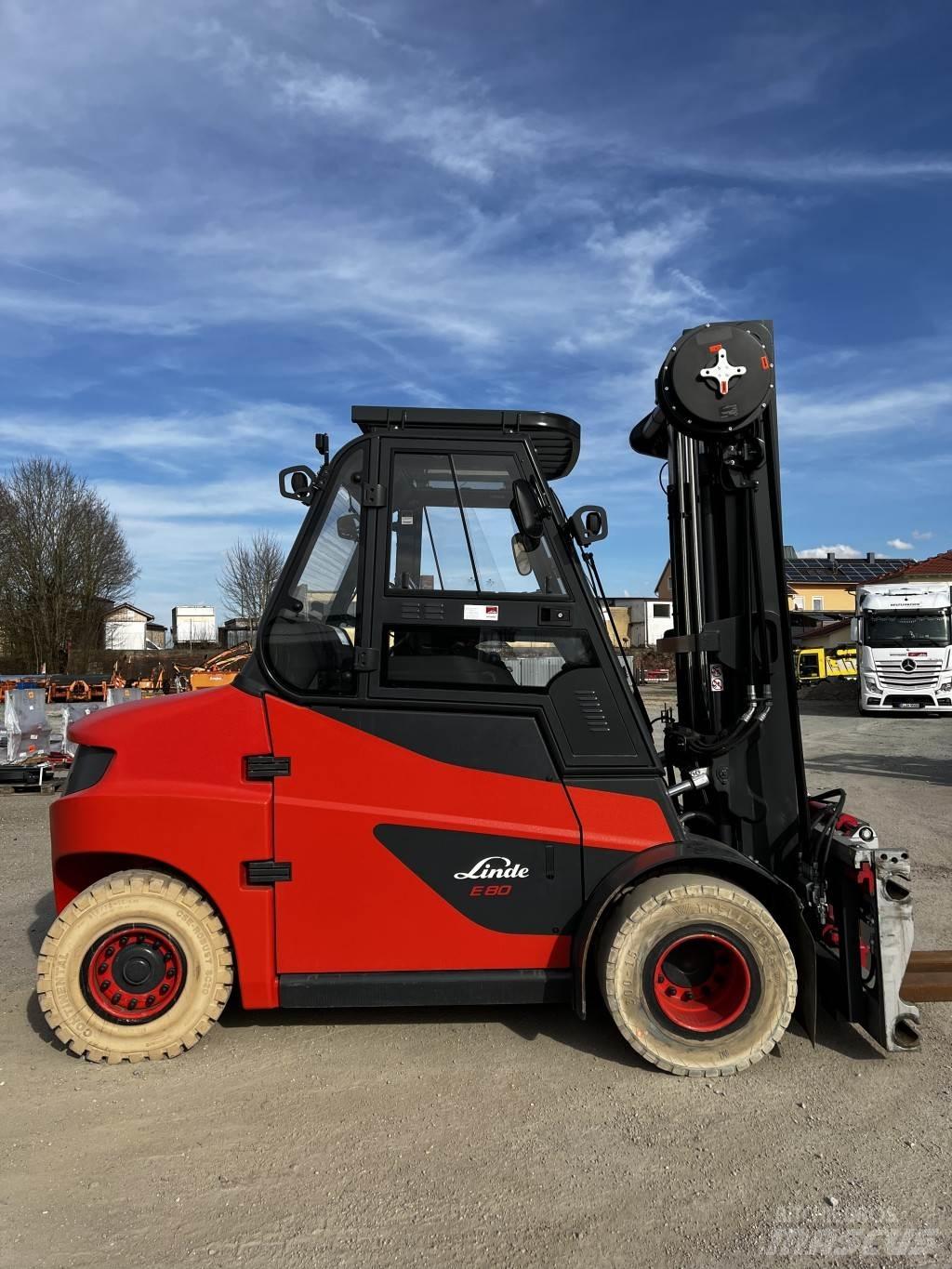 Linde E80/900 Elmotviktstruckar