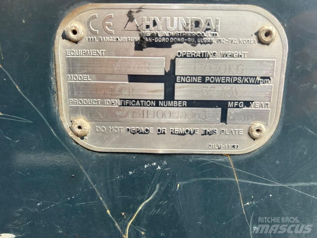 Hyundai HX130 LCR Bandgrävare