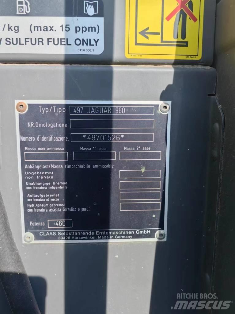 CLAAS Jaguar 960 4WD Självgående fälthackar