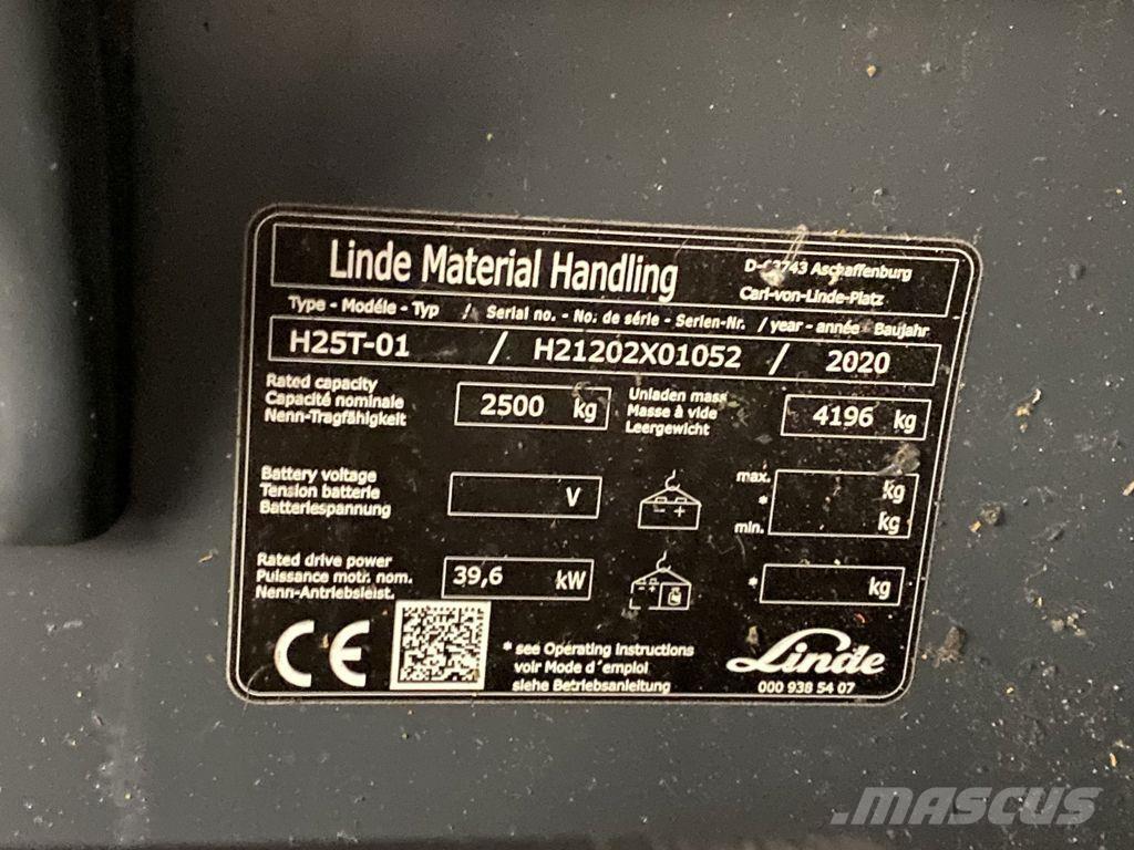 Linde H25T-01 Gasolmotviktstruckar