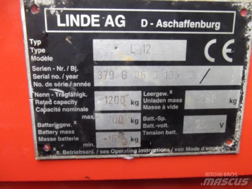 Linde L12 /379/ V-2097 Staplare