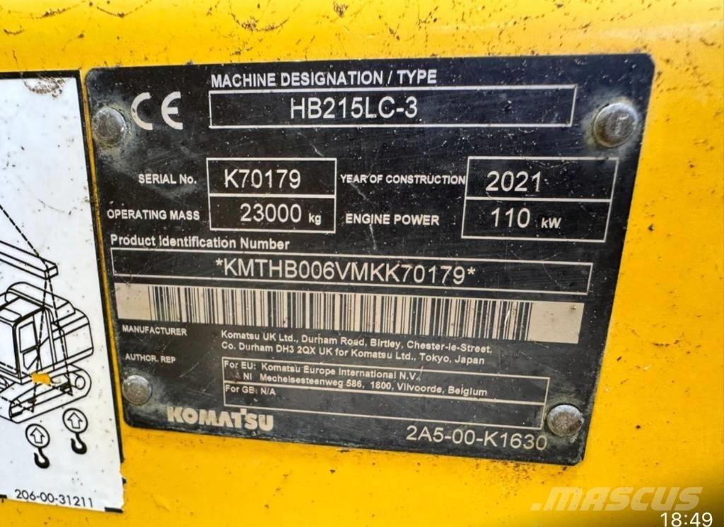 Komatsu HB 215LC-3 Bandgrävare