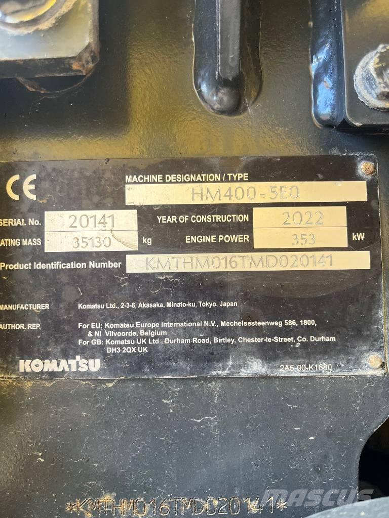 Komatsu HM400-5E0 Midjestyrd dumper