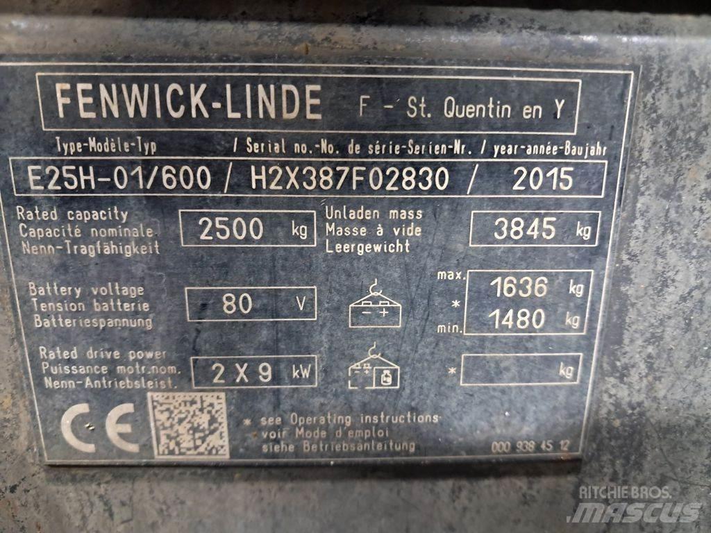 Linde E25H-01/600 Elmotviktstruckar