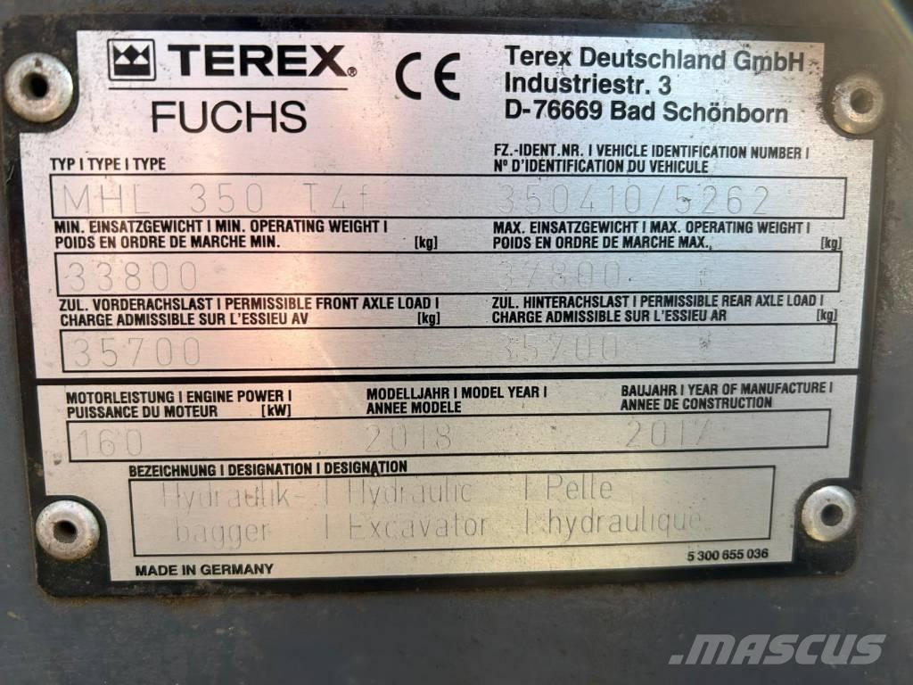Fuchs MHL350F Avfalls / industri hantering