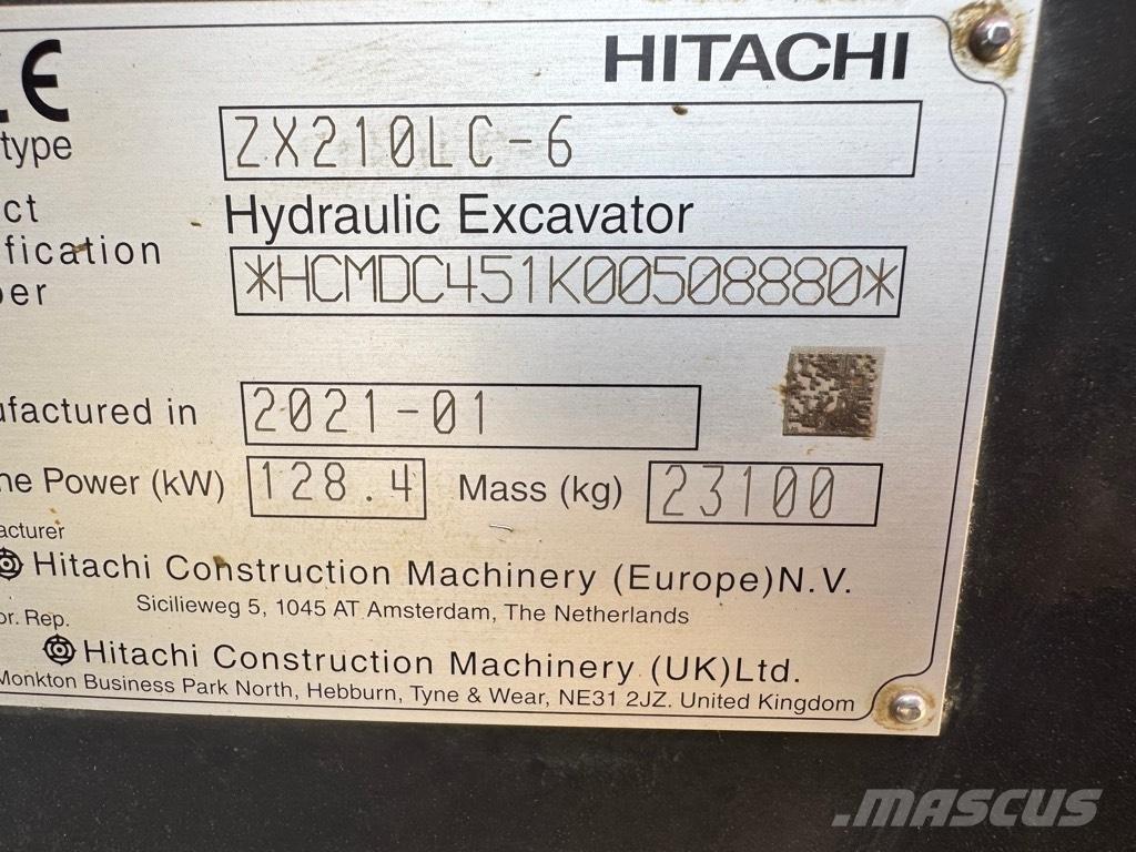 Hitachi ZX 210 LC-6 Bandgrävare