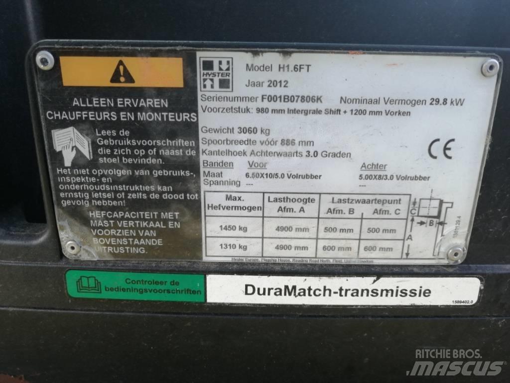 Hyster H 1.6 FT Gasolmotviktstruckar