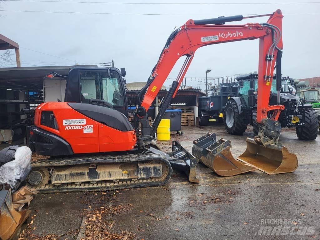 Kubota KX 080-4 Minigrävare < 7t