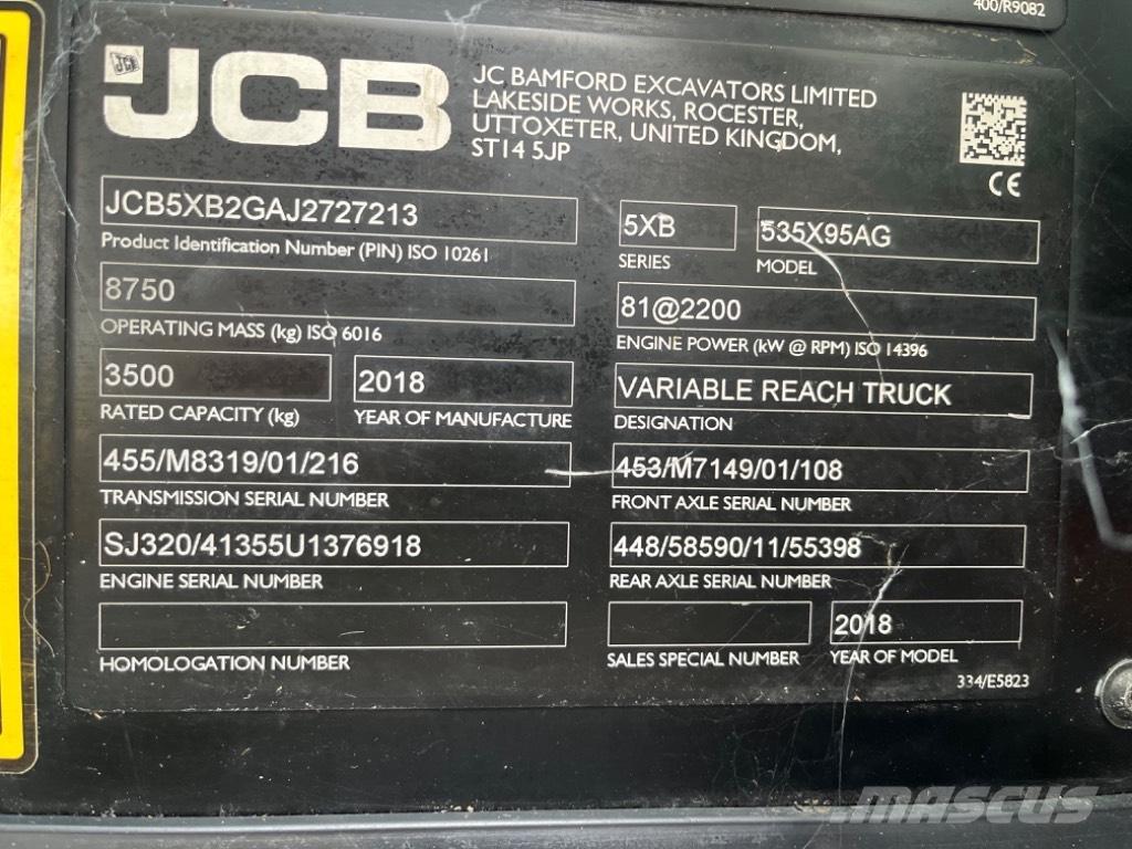 JCB 535-95 Agri Redskapsbärare för lantbruk