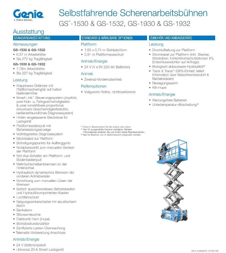 Genie GS1932e Saxliftar