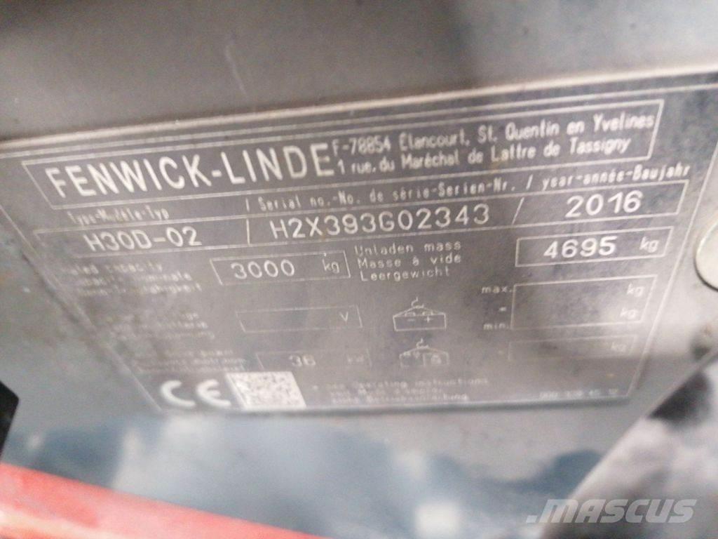 Linde H30D-02 Dieselmotviktstruckar