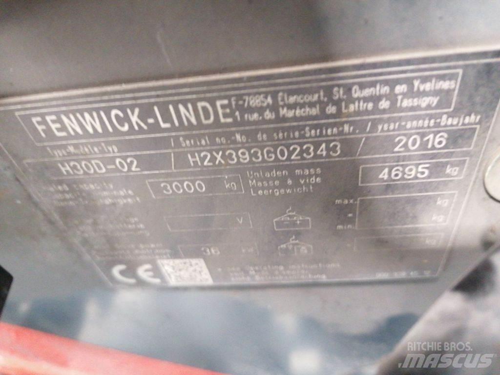 Linde H30D-02 Dieselmotviktstruckar