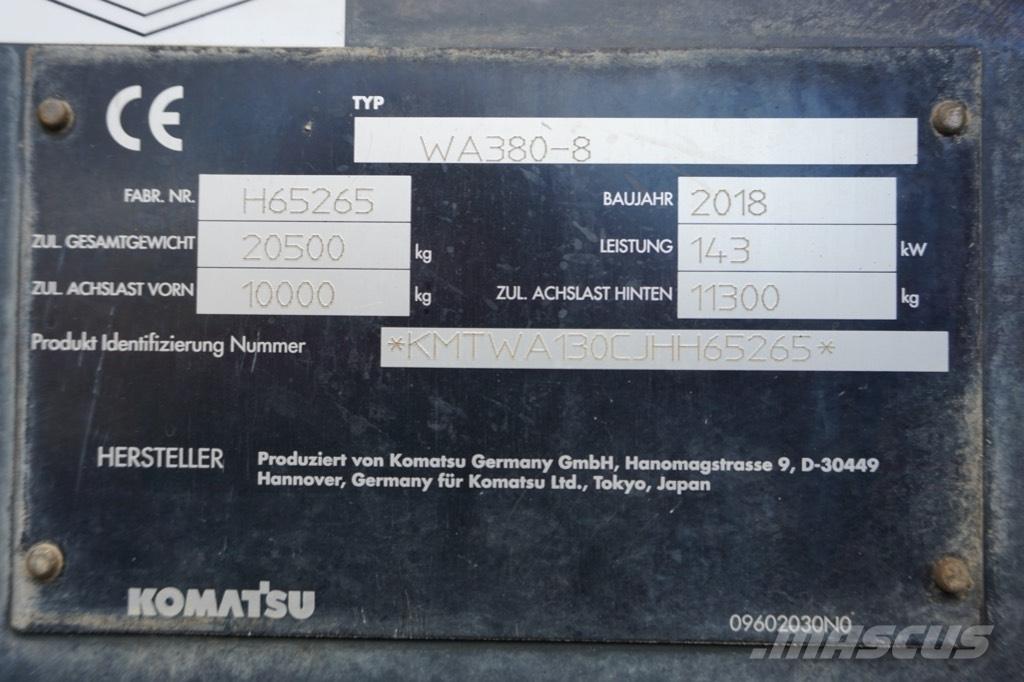 Komatsu WA 380-8 Hjullastare