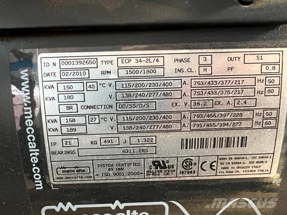  Mecc alte 85-300 KVA Övriga generatorer