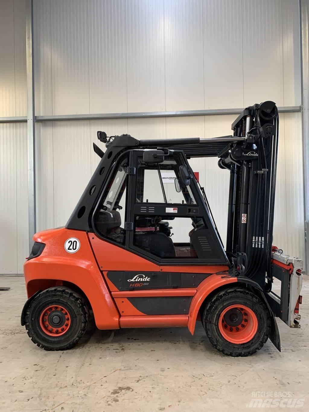 Linde H80D Dieselmotviktstruckar