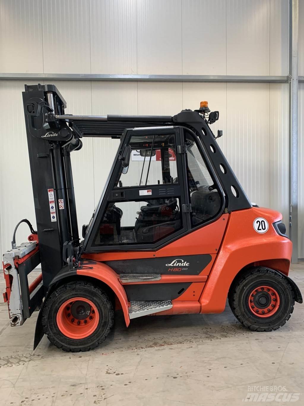 Linde H80D Dieselmotviktstruckar