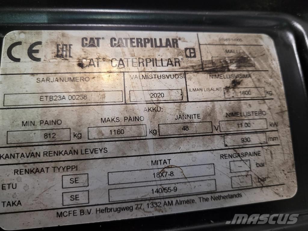 CAT EP16 ANT Elmotviktstruckar