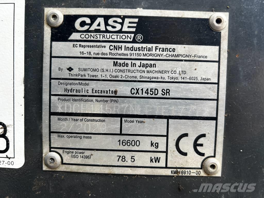 CASE CX 145 D SR Bandgrävare