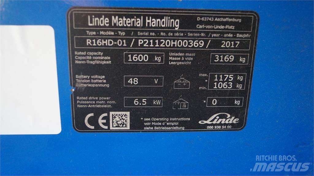 Linde R16HD Skjutstativtruck