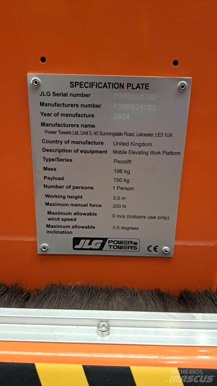 JLG Pecolift Övriga personliftar