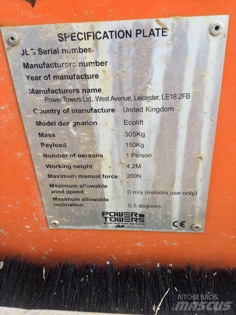 JLG Ecolift 50 Personhissar och andra hissar