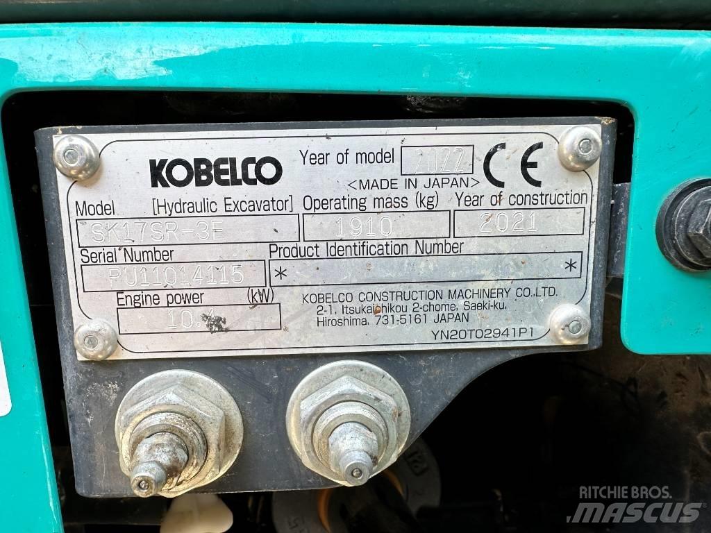 Kobelco SK17SR-3E Minigrävare < 7t