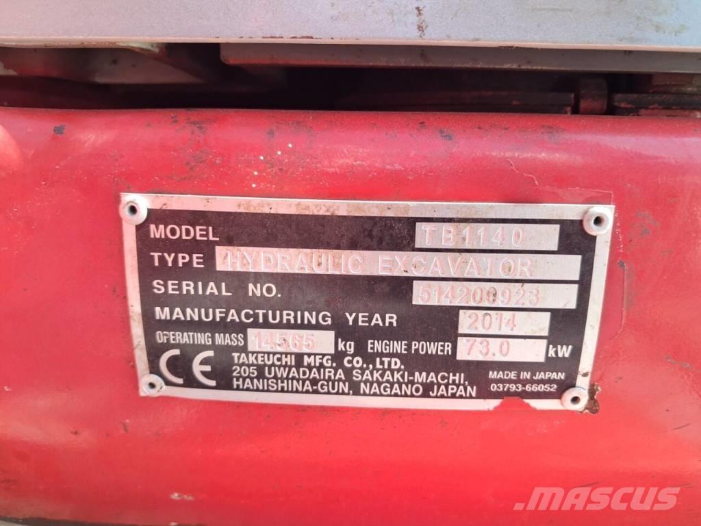  Tackeuchi TB1140 Bandgrävare