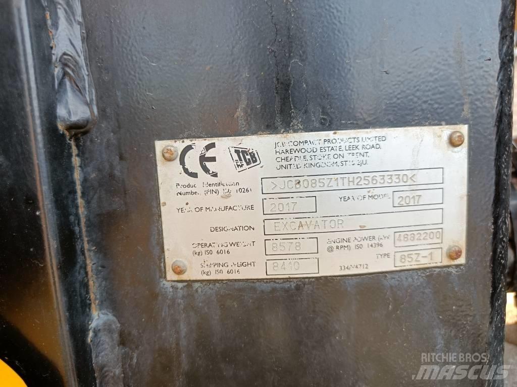 JCB 85Z-1 ECO Midigrävmaskiner 7t - 12t