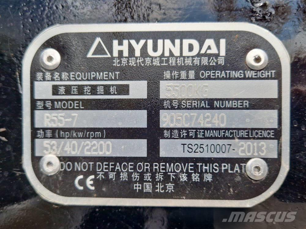 Hyundai R 155-7 Minigrävare < 7t