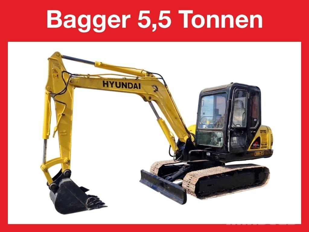 Hyundai R 155-7 Minigrävare < 7t