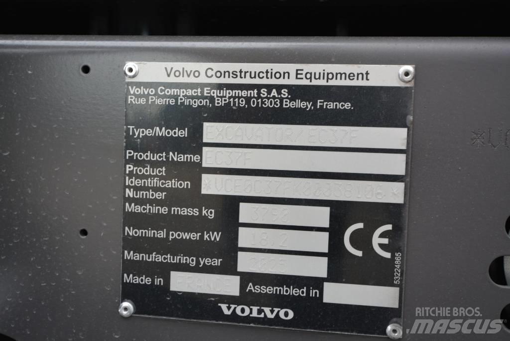 Volvo EC 37 F Aircon Minigrävare < 7t