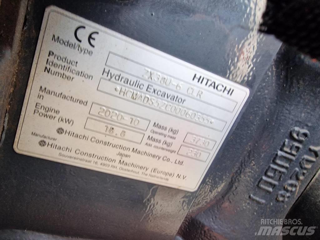 Hitachi ZX38U-6 Minigrävare < 7t