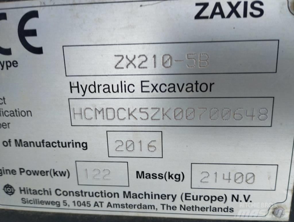 Hitachi ZX 210-5B Bandgrävare