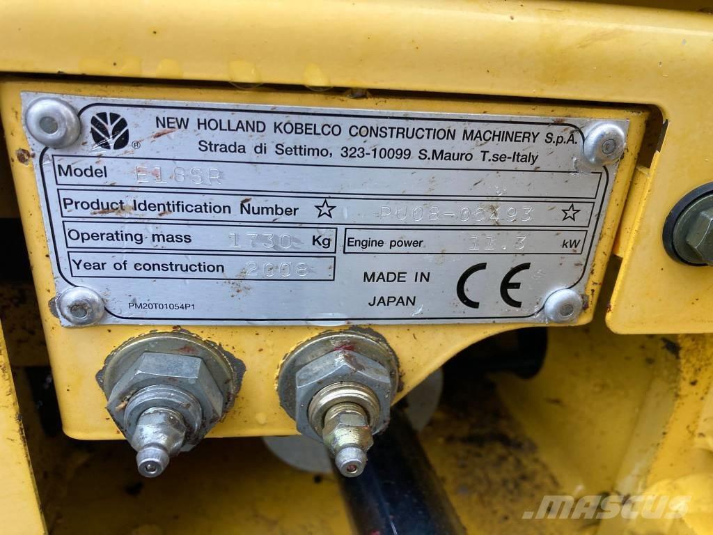 New Holland E 18 SR Minigrävare < 7t