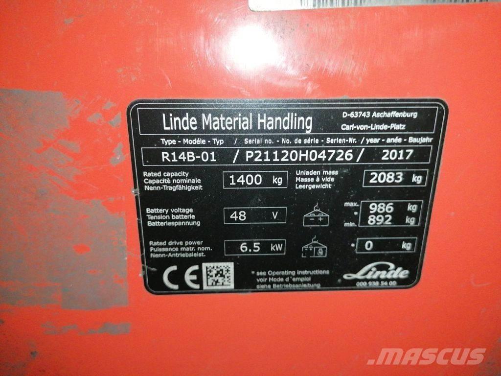 Linde R14B-01 Skjutstativtruck