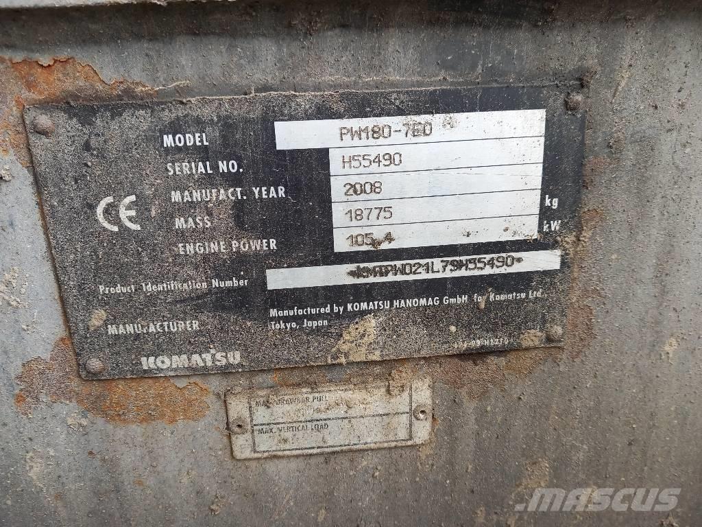 Komatsu PW 180-7EO Hjulgrävare