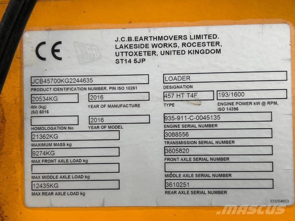 JCB 457 HT Hjullastare