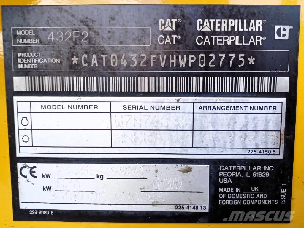 CAT 432 F Grävlastare