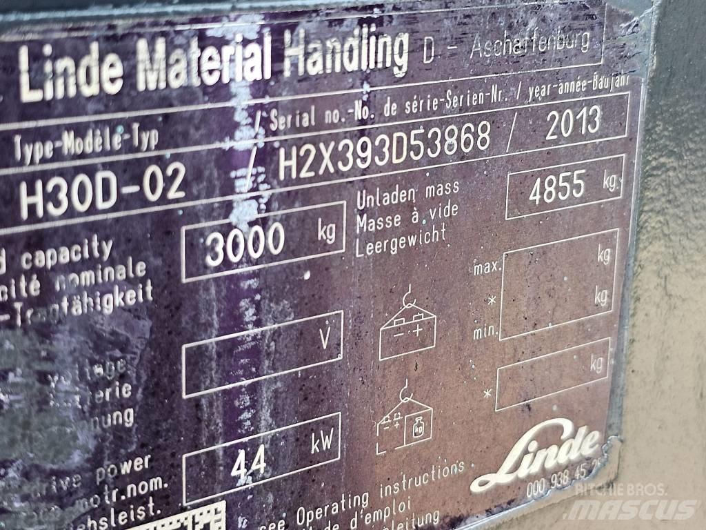 Linde H30D-02 Dieselmotviktstruckar