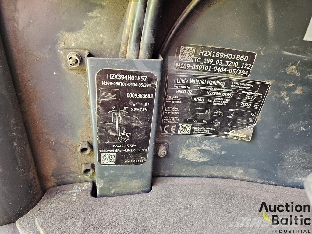 Linde H50D-02 Dieselmotviktstruckar