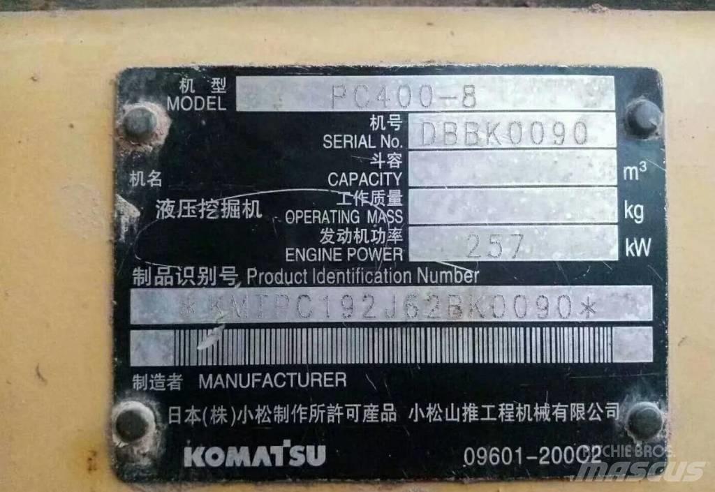 Komatsu PC400-8 Bandgrävare